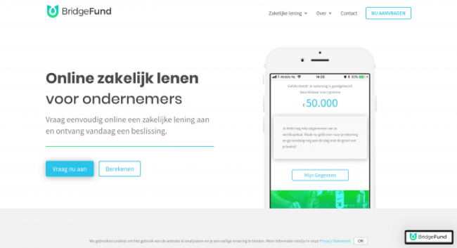 BridgeFund - Online zakelijk lenen voor ondernemers