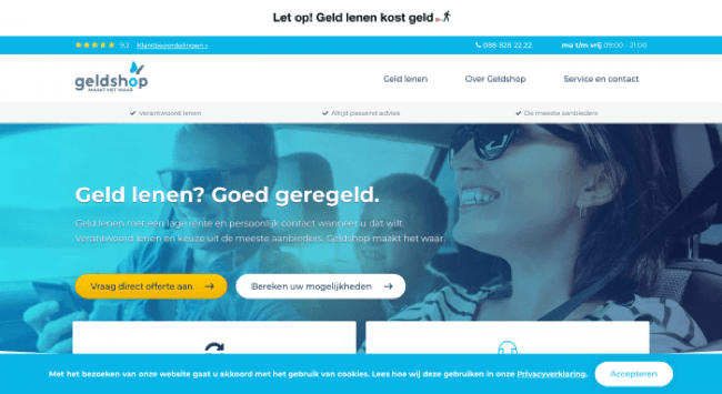 Geldshop – Lening tot €75 000