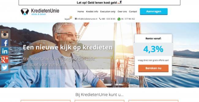 Screenshot KredietenUnie