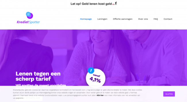 Screenshot KredietSpotter