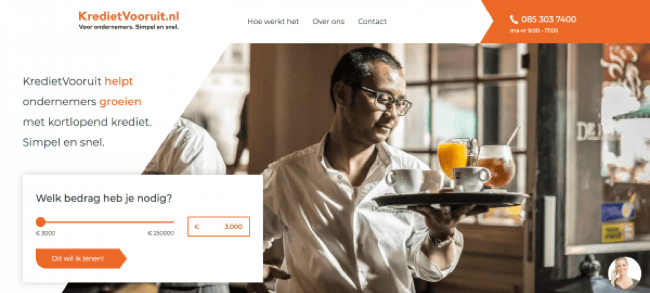 Screenshot KredietVooruit