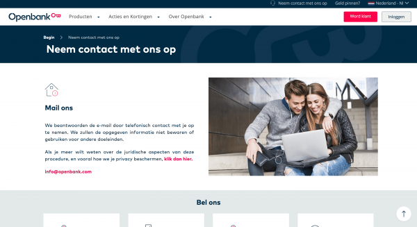 Openbank – Lening tot €5 000