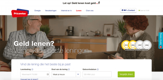 Pricewise – Lening tot €75 000