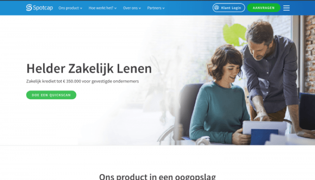 Spotcap voor gevestigde ondernemers